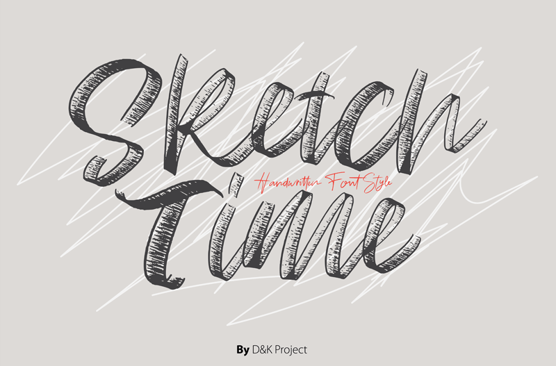 Sketch Time Font  dafontcom