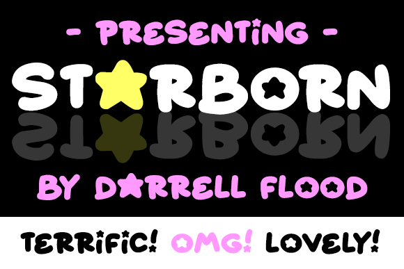 Starborn font by Darrell Flood