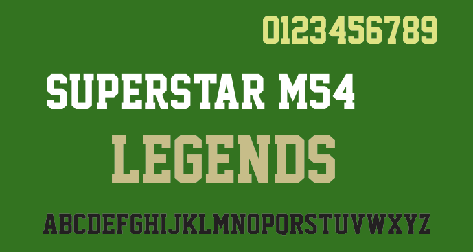 jersey m54 font free