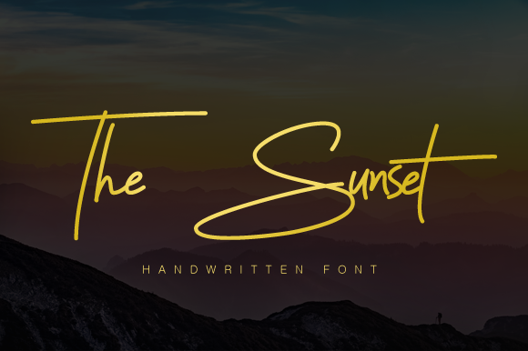 Download Free The Sunset Font Dafont Com Fonts Typography