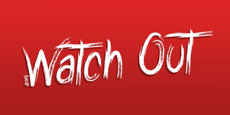 Watch Out Font | dafont.com