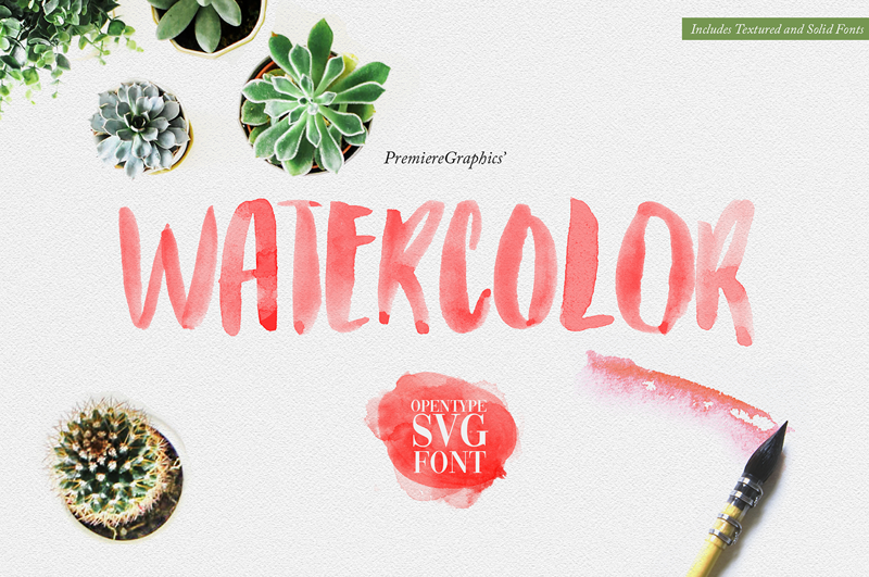 Download Free Watercolor Font Dafont Com Fonts Typography